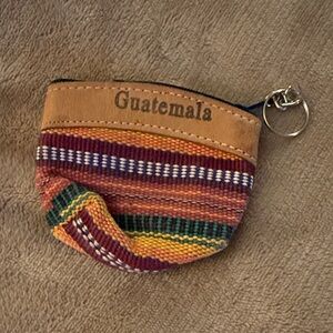 Guatemala Multicolor Striped Coin Pouch